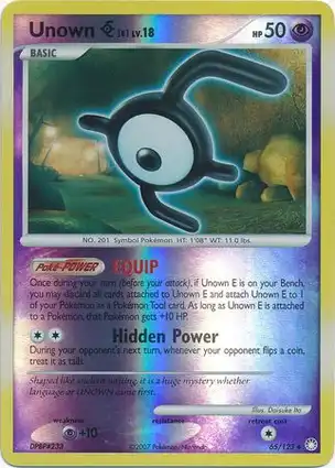 Unown E 65/123 Mysterious Treasures