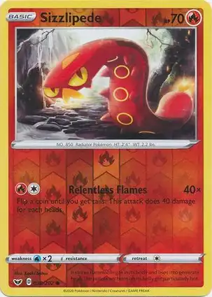 Sizzlipede 038/202 Sword & Shield