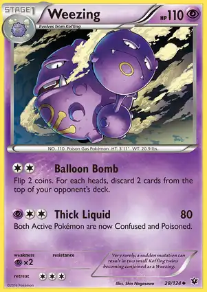 Weezing 28/124 Fates Collide