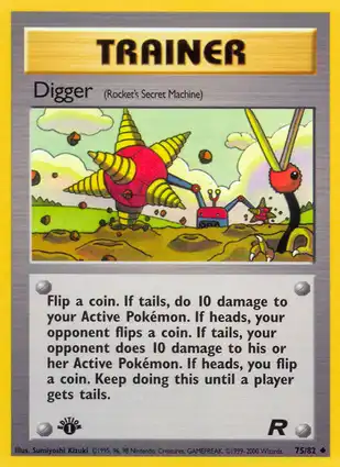 Digger 75/82 Team Rocket 1st Edition