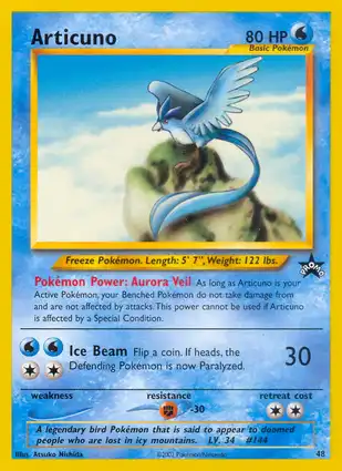 Articuno 48 Wizards of the Coast Promos
