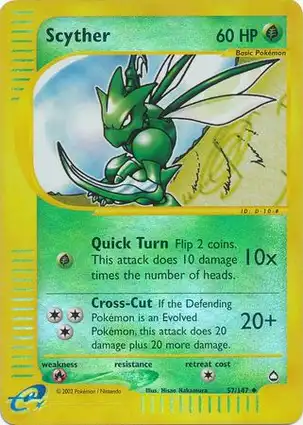 Scyther 57/147 Aquapolis