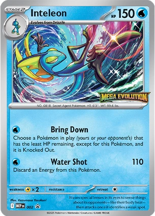 Inteleon 002 Mega Evolution Promos
