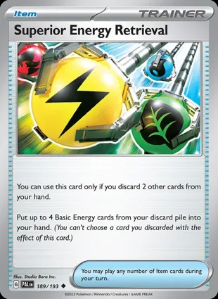 Superior Energy Retrieval 189/193 Paldea Evolved