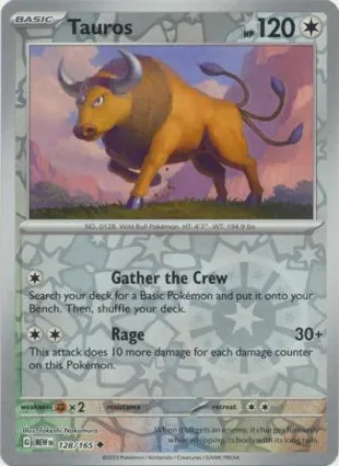 Tauros 128/165 Scarlet & Violet 151