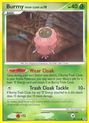 Burmy Trash Cloak 80/132 Secret Wonders