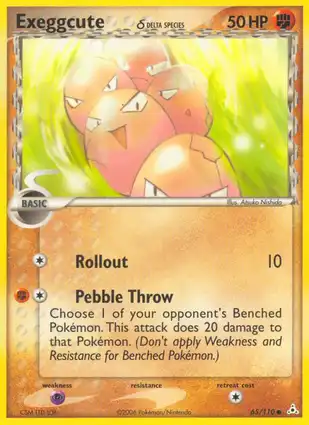Exeggcute 65/110 EX Holon Phantoms