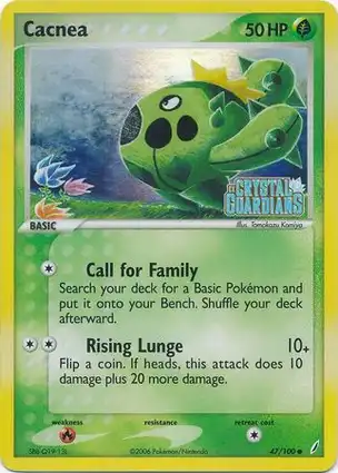 Cacnea 47/100 EX Crystal Guardians