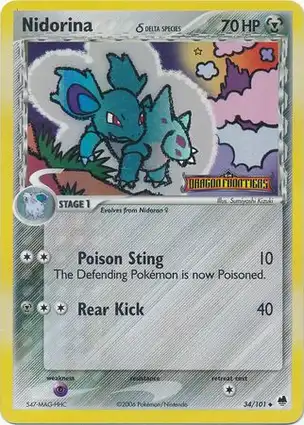 Nidorina 34/101 EX Dragon Frontiers