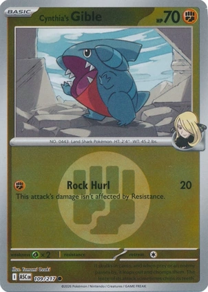 Cynthia's Gible 109/217 Ascended Heroes