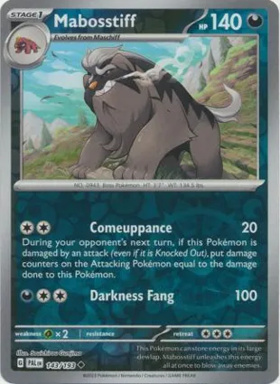 Mabosstiff 143/193 Paldea Evolved