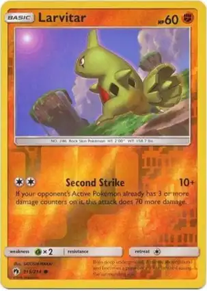 Larvitar 115/214 Lost Thunder