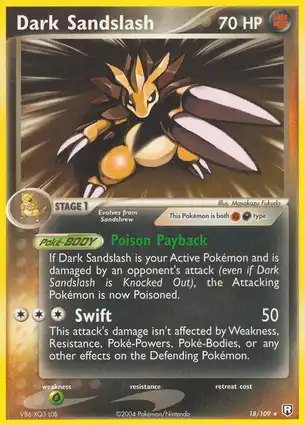 Dark Sandslash 18/109 EX Team Rocket Returns
