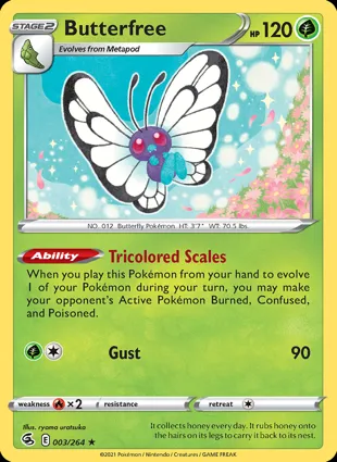 Butterfree 003/264 Fusion Strike