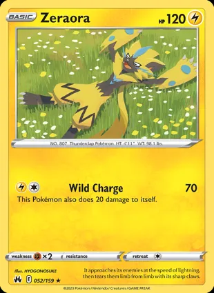Zeraora 052/159 Crown Zenith