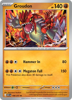 Groudon 108/217 Ascended Heroes