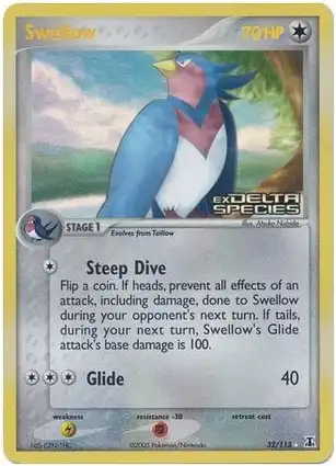 Swellow 32/113 EX Delta Species