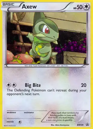 Axew BW26 Black & White Promos