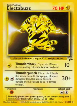Electabuzz 24/130 Base Set 2