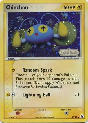Chinchou 50/92 EX Legend Maker