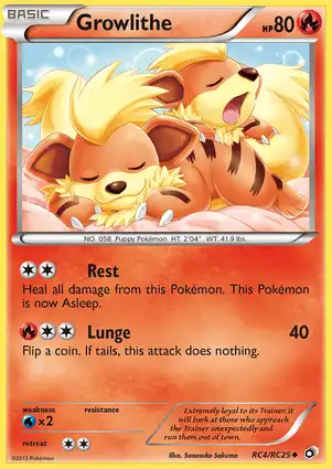 Growlithe RC4/RC25 Legendary Treasures