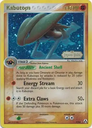 Kabutops 7/92 EX Legend Maker