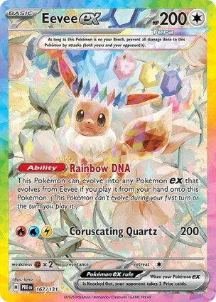 Eevee ex 167/131 Prismatic Evolutions
