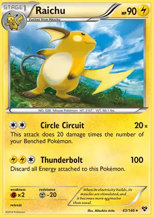 Raichu 43/146 XY