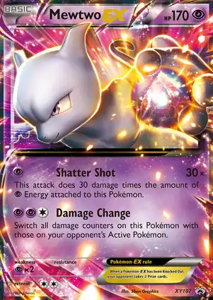 Mewtwo EX XY107 XY Promos