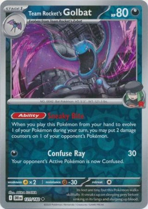 Team Rocket's Golbat 121/182 Destined Rivals
