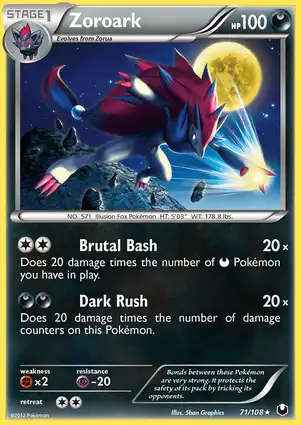 Zoroark 71/108 Dark Explorers