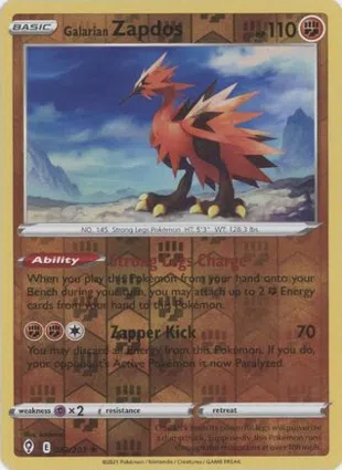 Galarian Zapdos 082/203 Evolving Skies