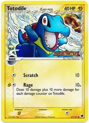 Totodile 67/101 EX Dragon Frontiers