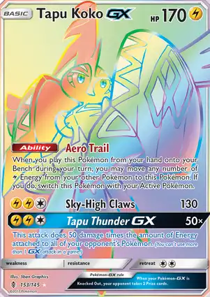Tapu Koko-GX 153/145 Guardians Rising