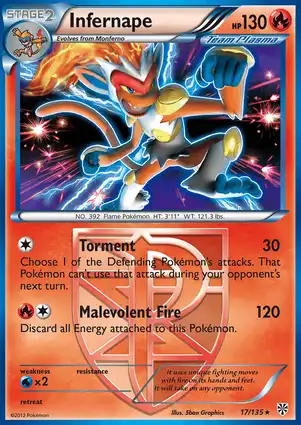 Infernape 17/135 Plasma Storm