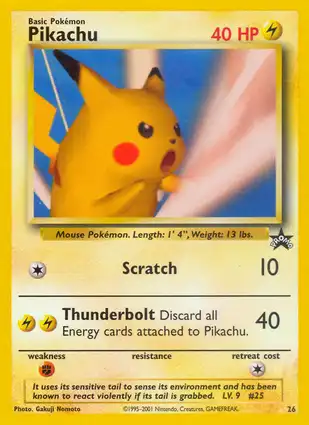 Pikachu 26 Wizards of the Coast Promos