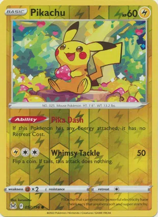 Pikachu 052/196 Lost Origin