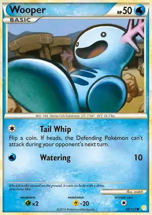 Wooper 88/123 HeartGold & SoulSilver