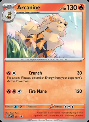 Arcanine 011 Scarlet & Violet Promos