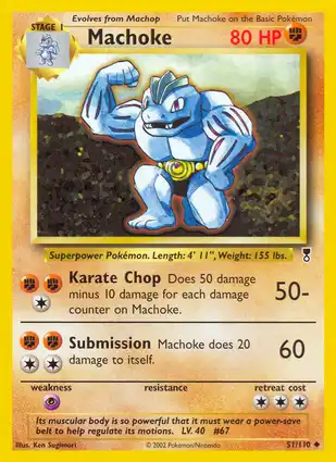 Machoke 51/110 Legendary Collection