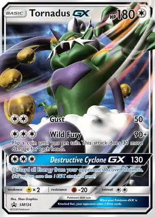 Tornadus GX SM134 Sun & Moon Promos
