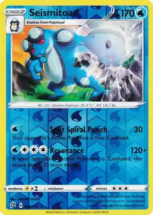 Seismitoad 046/192 Rebel Clash