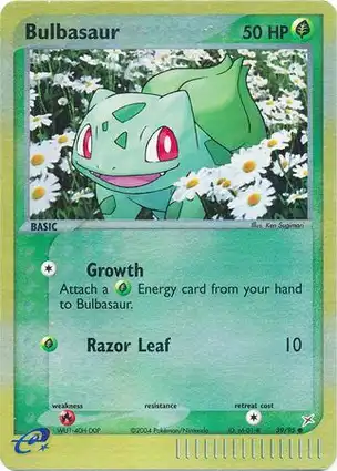 Bulbasaur 39/95 EX Team Magma vs Team Aqua