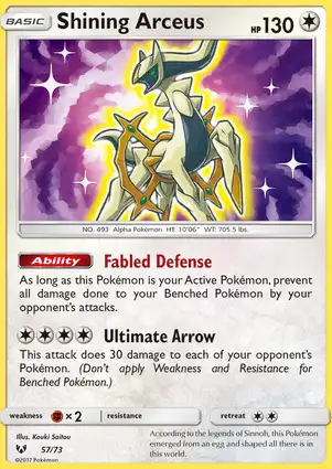 Shining Arceus 57/73 Shining Legends