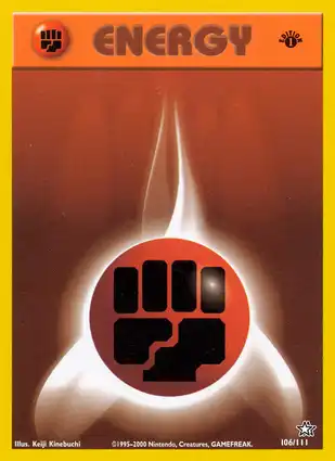Fighting Energy 106/111 Neo Genesis 1st Edition