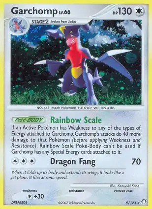 Garchomp 9/123 Mysterious Treasures