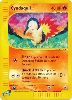 Cyndaquil 104/165 Expedition Base Set