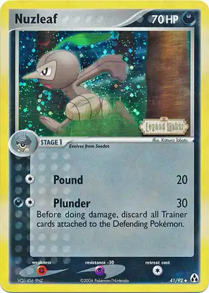 Nuzleaf 41/92 EX Legend Maker