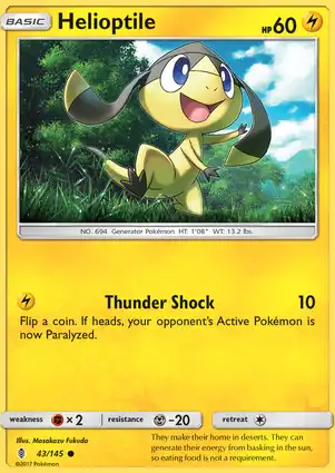 Helioptile 43/145 Guardians Rising