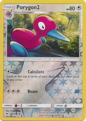 Porygon2 104/147 Burning Shadows